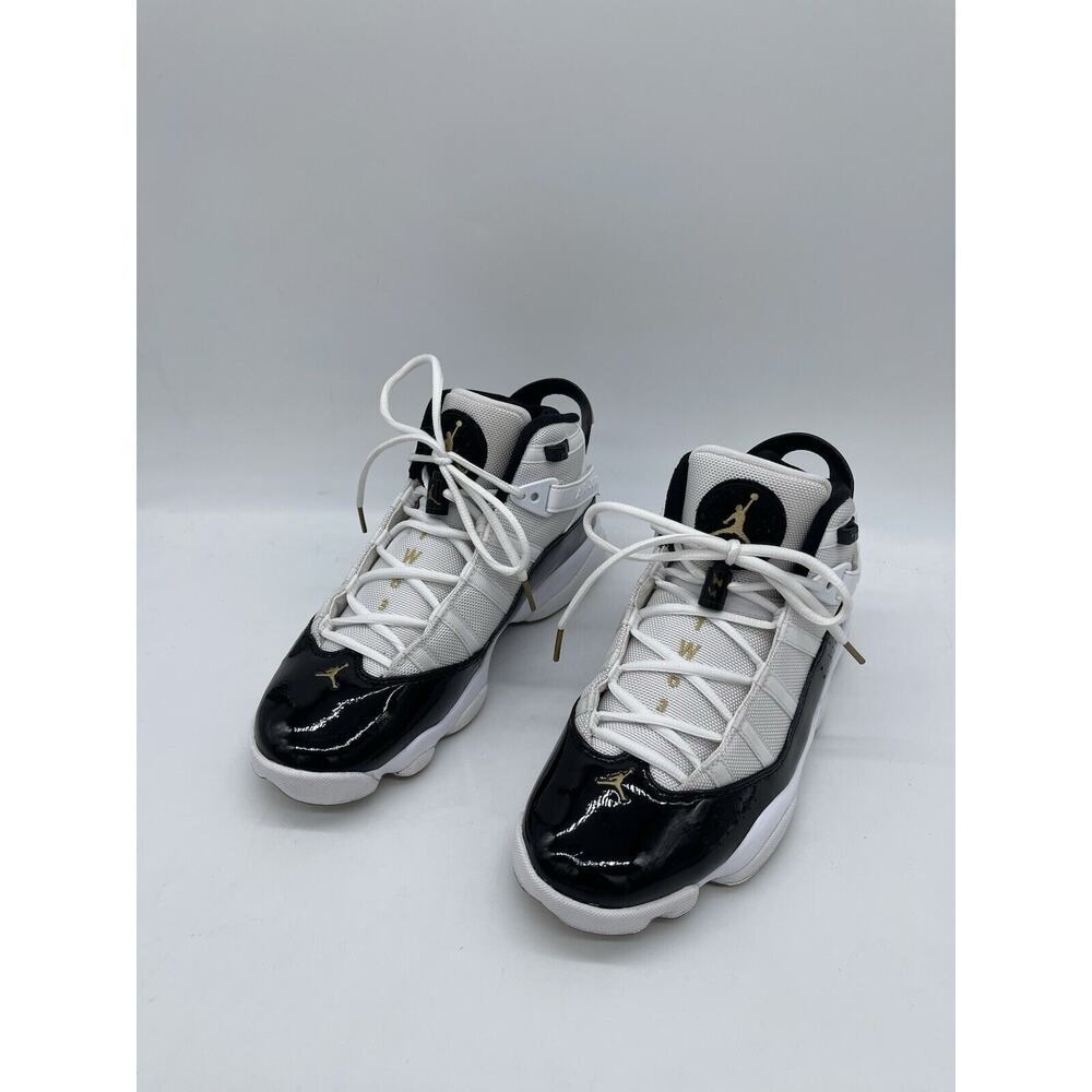 Nike Air Jordan 6 Rings Defining Moments White Black Gold CW6993-100 Size 7.5